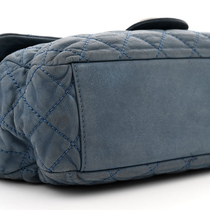 Chanel Iridescent Calfskin Large Coco Daily Flap Blue 9 of 11