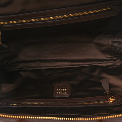Miu Miu Naplak Patent Beau Top Handle Bag Palissandro 5 of 9