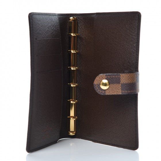 Damier Ebene Small Ring Agenda Cover