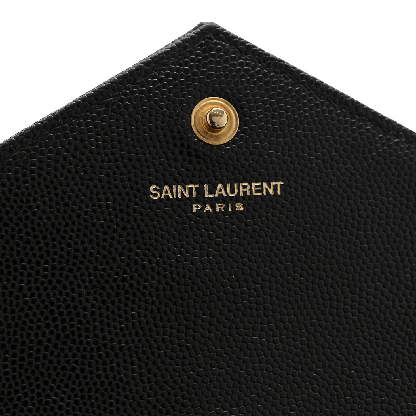 Grain De Poudre Matelasse Chevron Monogram Chain Wallet Black