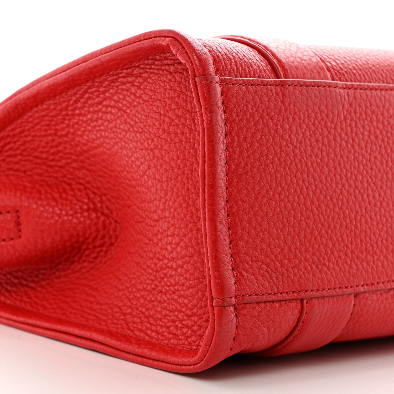 Marc Jacobs Grained Calfskin Small The Tote Bag True Red 10 of 12