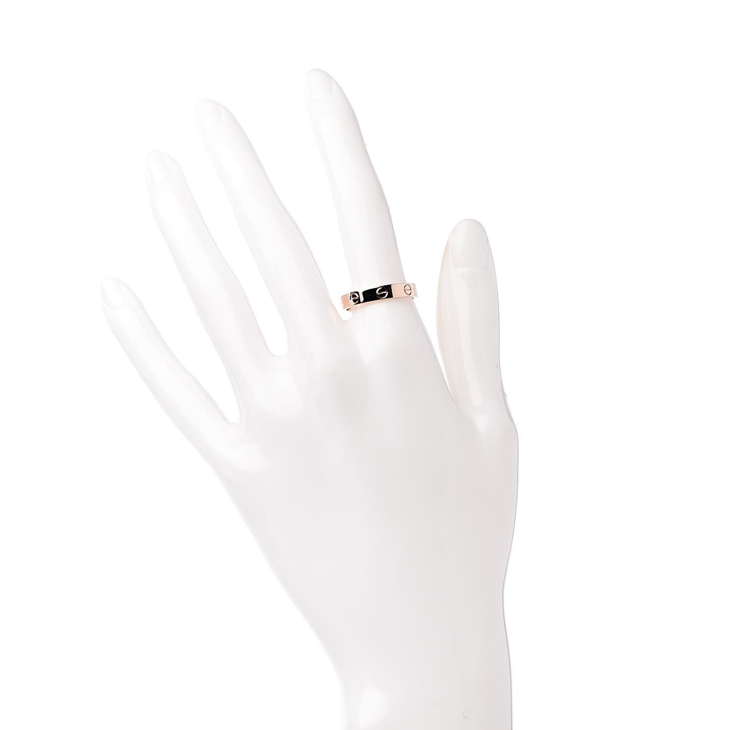 18K Pink Gold 3.5mm LOVE Wedding Band Ring 55 7.25