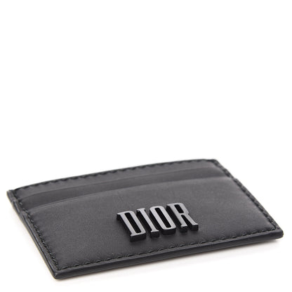 Christian Dior Calfskin D-Fence Card Holder Black 4 of 9