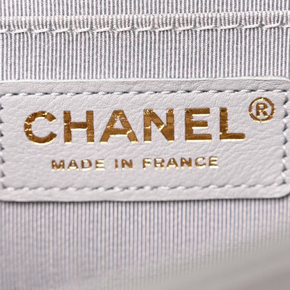 Chanel Calfskin Chevron Quilted Medium Boy Flap Grey 6 of 15