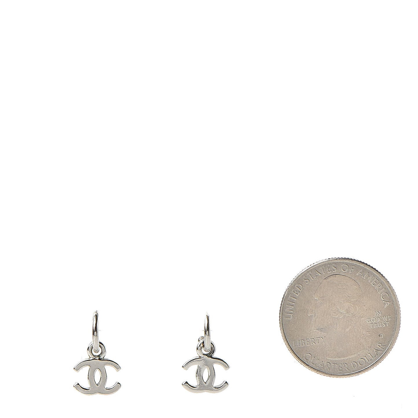 Ruthenium CC Drop Earrings Silver