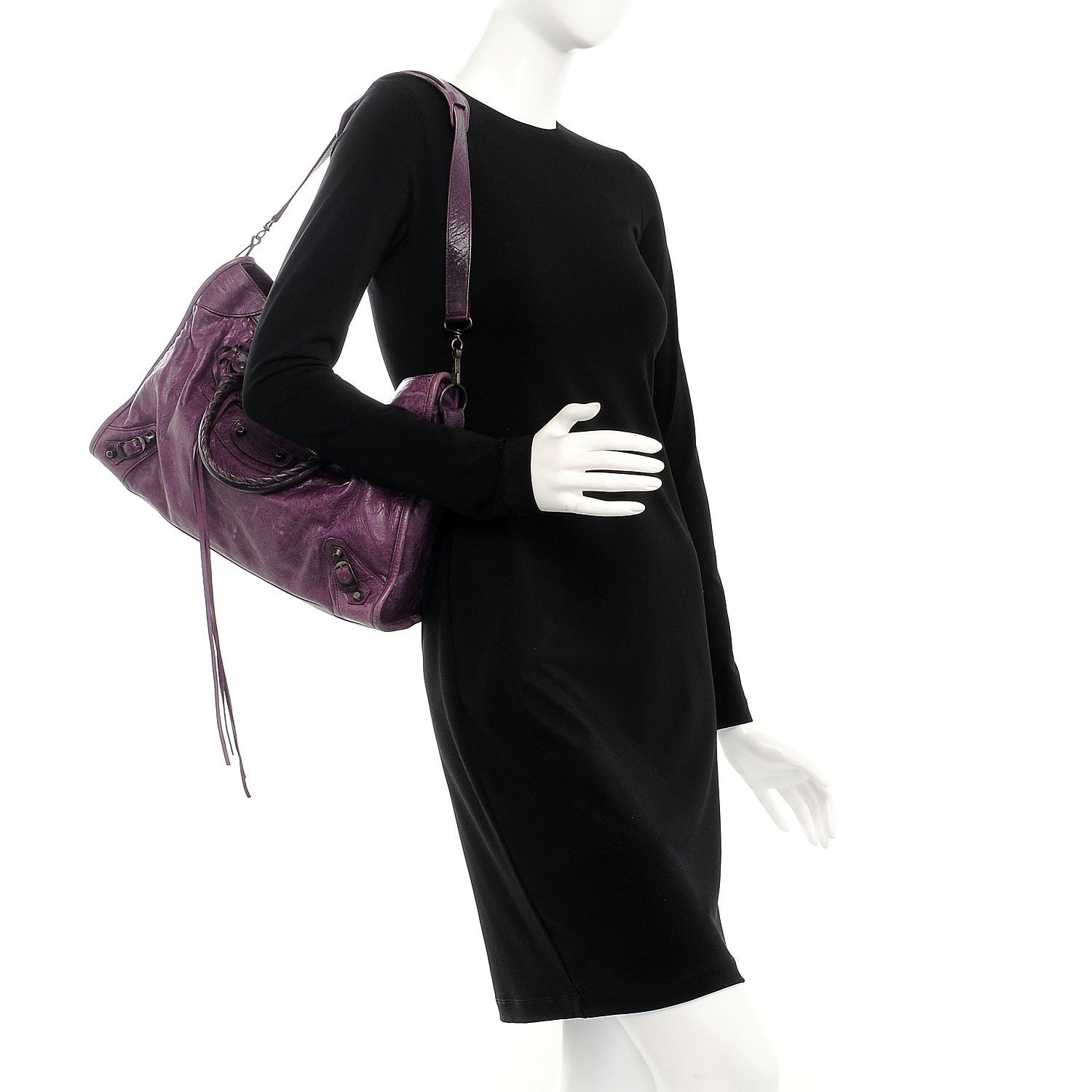 Balenciaga Agneau Classic Hardware City Raisin 3 of 16
