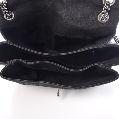 Chanel Iridescent Caviar Medium Lady Pearly Flap Black 5 of 11