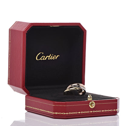 Cartier 18K Pink Yellow White Gold Small Trinity Ring 52 6 5 of 5