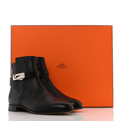 Hermes Calfskin Neo Low Boots 36.5 Black 8 of 8