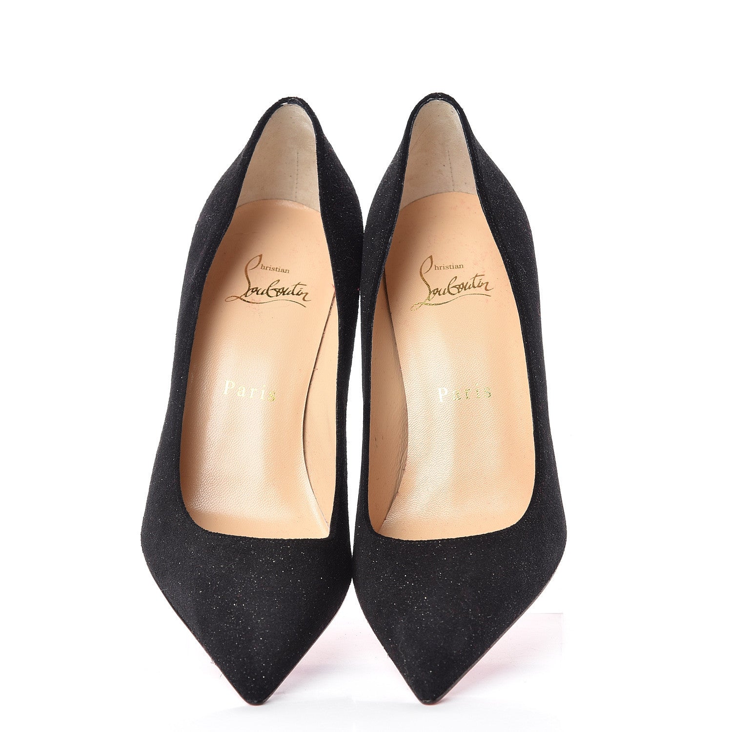 Christian Louboutin Glitter Decoltish 85 Pumps 36.5 Black 5 of 10