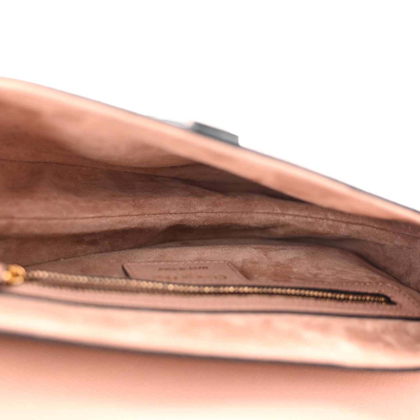 Grained Calfskin Saddle Bag Pink