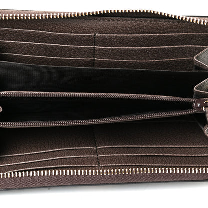 Gucci GG Supreme Monogram Web Ophidia Zip Around Wallet Brown 4 of 7