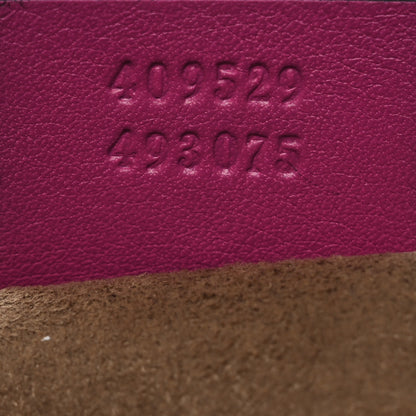 Gucci GG Supreme Monogram Moon Calfskin Small Boston Beige Ebony Hibiscus Red New Rosette 7 of 11