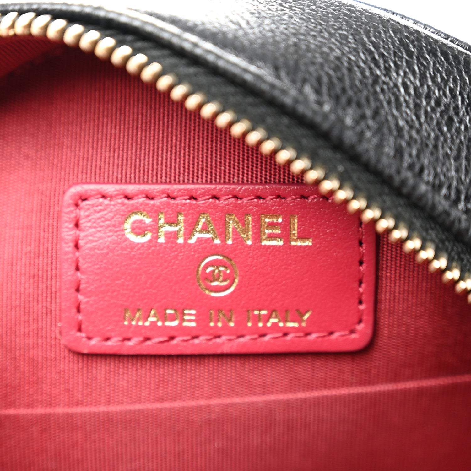 Chanel Shiny Goatskin Quilted Chanel 19 Round Clutch With Chain Black 6 of 10