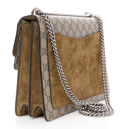 Gucci GG Supreme Monogram Medium Dionysus Shoulder Bag Taupe 3 of 11