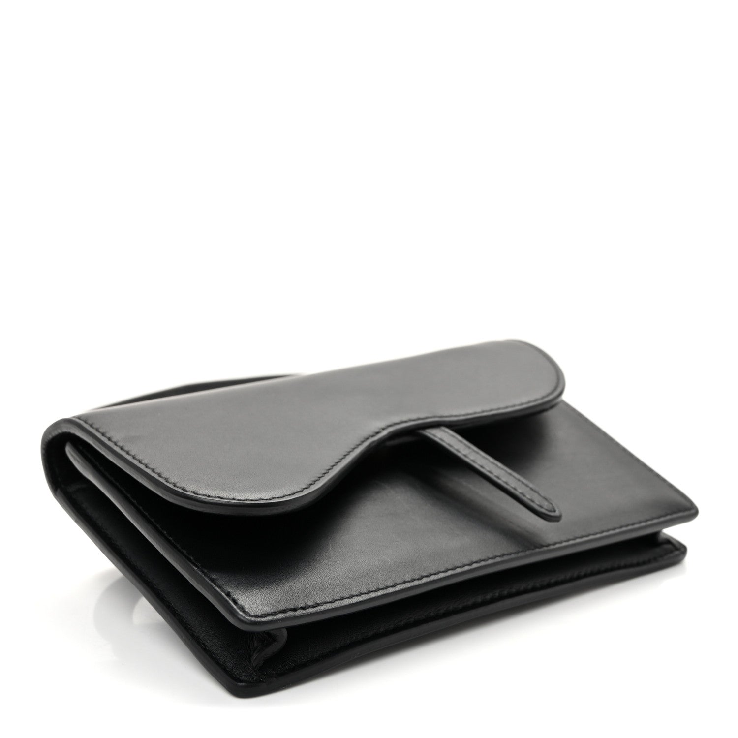 Christian Dior Calfskin Saddle Belt Bag Black 4 of 10