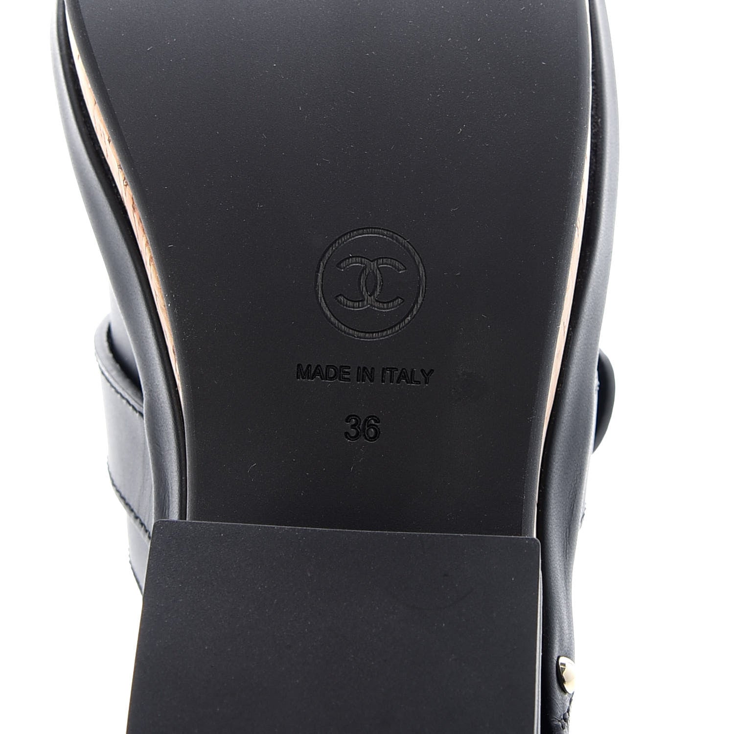 Chanel Calfskin CC Turn Lock Clogs 36 Black 7 of 9