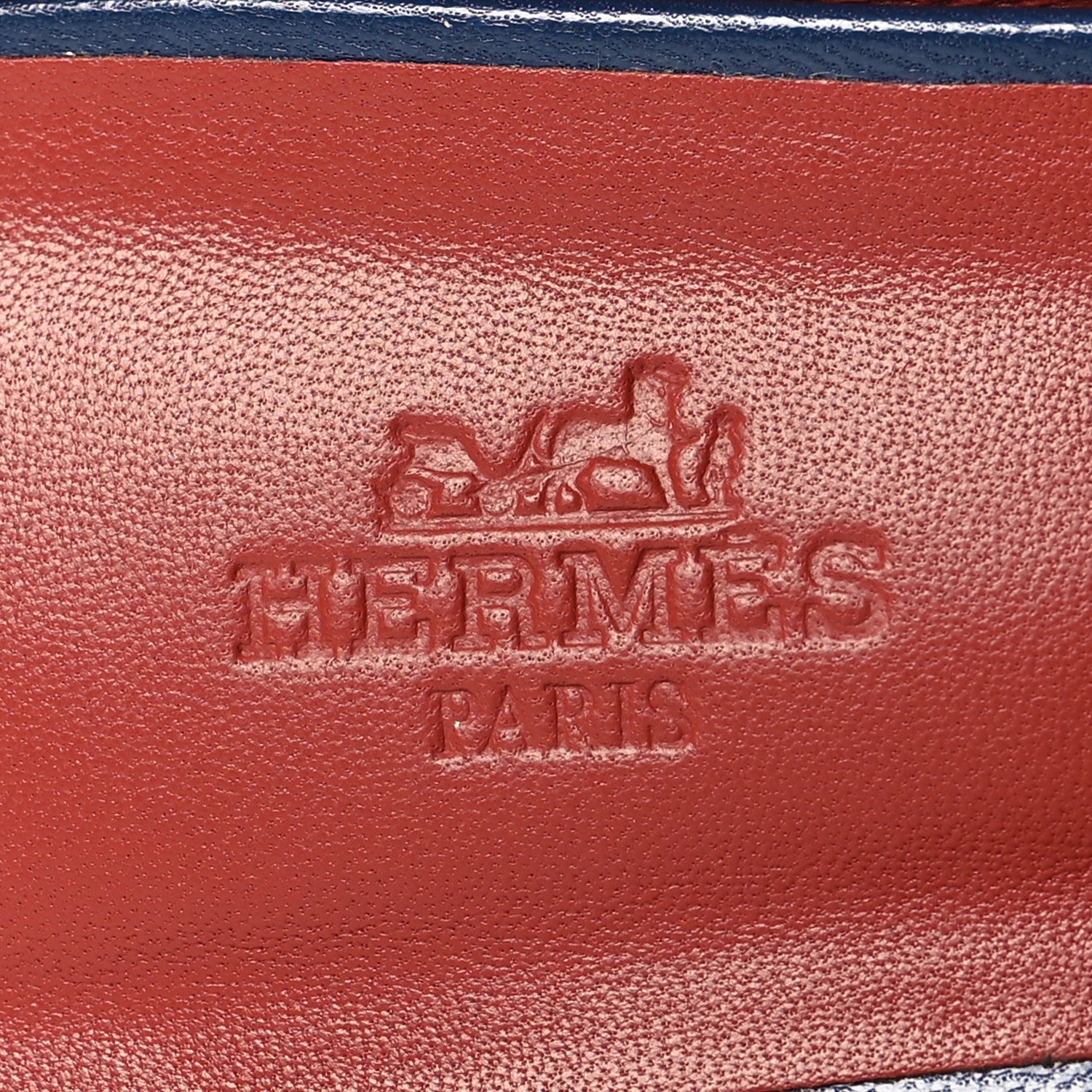 Hermes Goatskin Rivoli Mules 38.5 Bleu Maritime 9 of 10