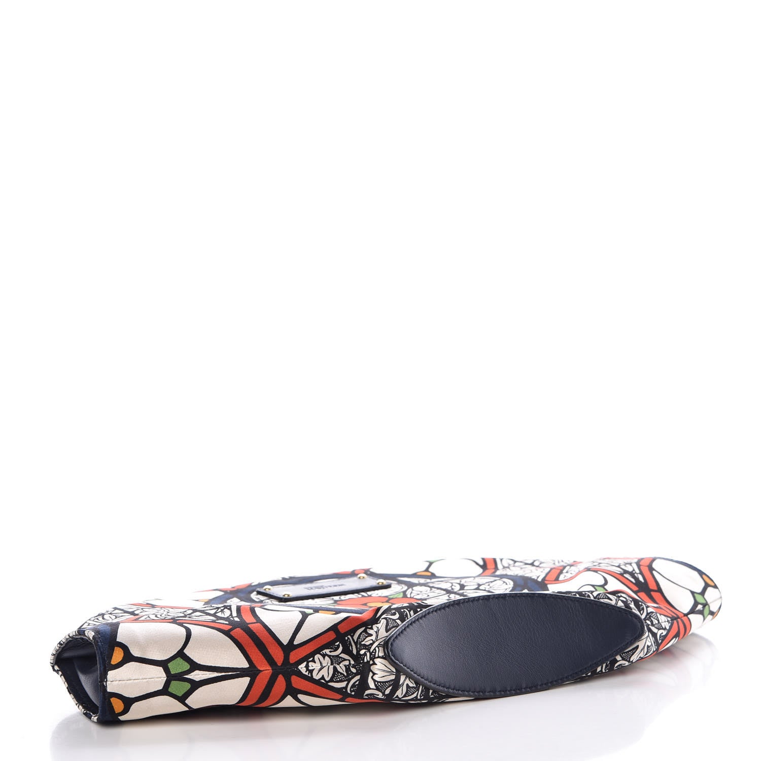 Alexander McQueen Silk Stained Glass De Manta Clutch White 4 of 12