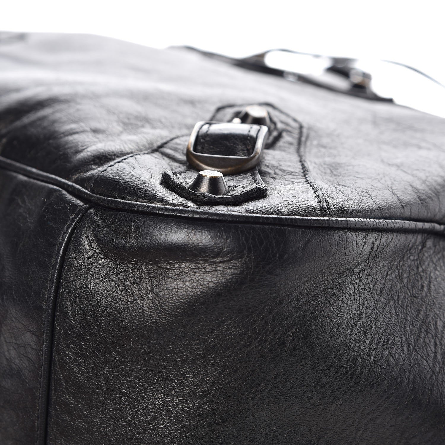 Balenciaga Agneau Classic Hardware Shoulder Bag Black 12 of 13