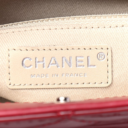 Chanel Patent Quilted Timeless CC Shopping Tote Red 6 of 9