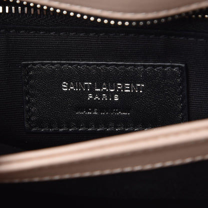 Saint Laurent Calfskin Y Quilted Monogram Toy Loulou Crossbody Bag Nude Powder 7 of 8