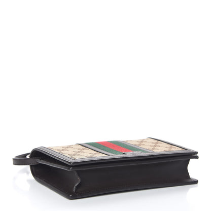 Gucci Monogram Web Strap Wallet Dark Brown 4 of 11