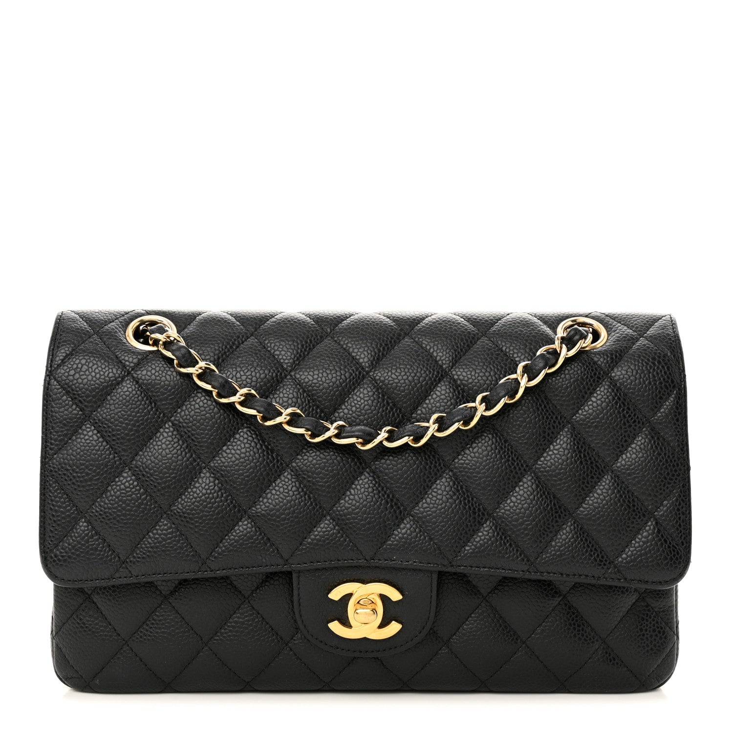 Chanel Caviar Quilted Medium Double Flap Black 1 of 14