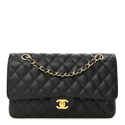 Chanel Caviar Quilted Medium Double Flap Black 1 of 14
