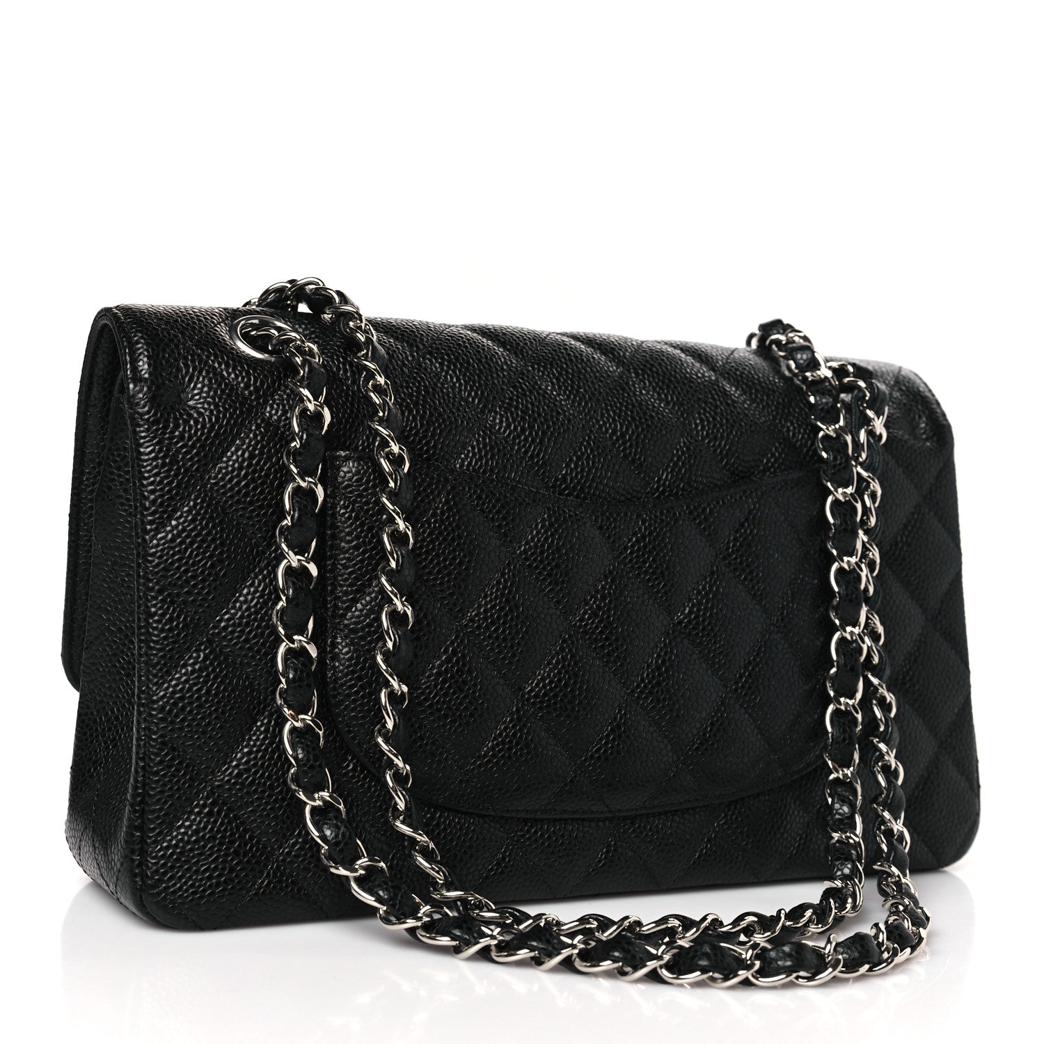 Chanel Caviar Quilted Medium Double Flap Black 3 of 9