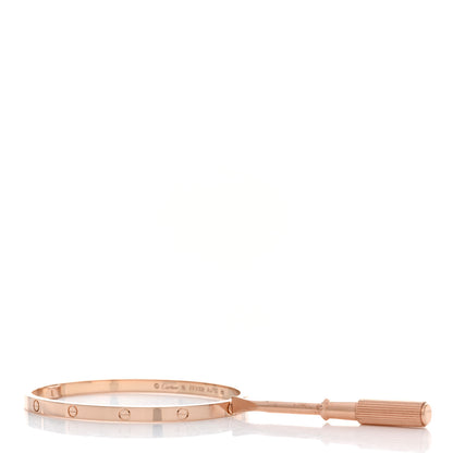 Cartier 18K Pink Gold Small LOVE Bracelet 16 3 of 4
