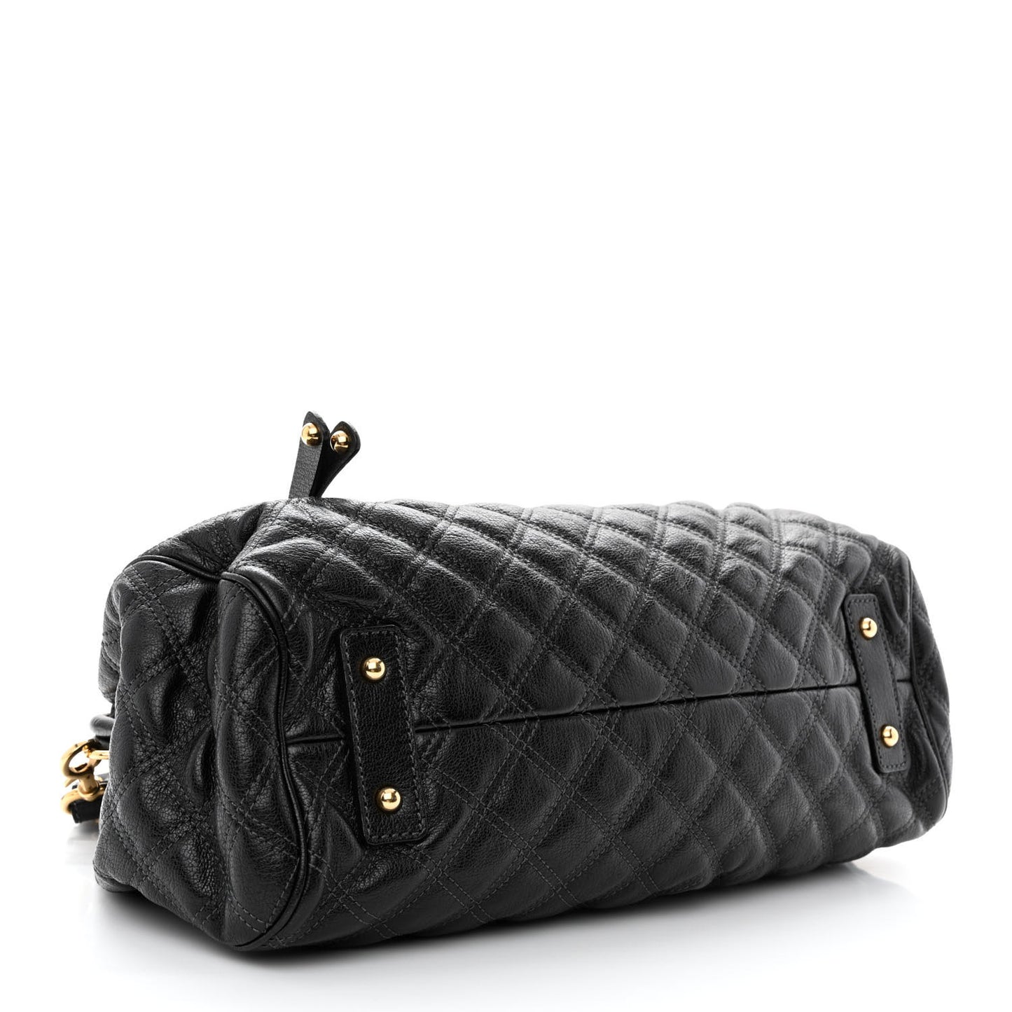 Calfskin Quilted Stam Black
