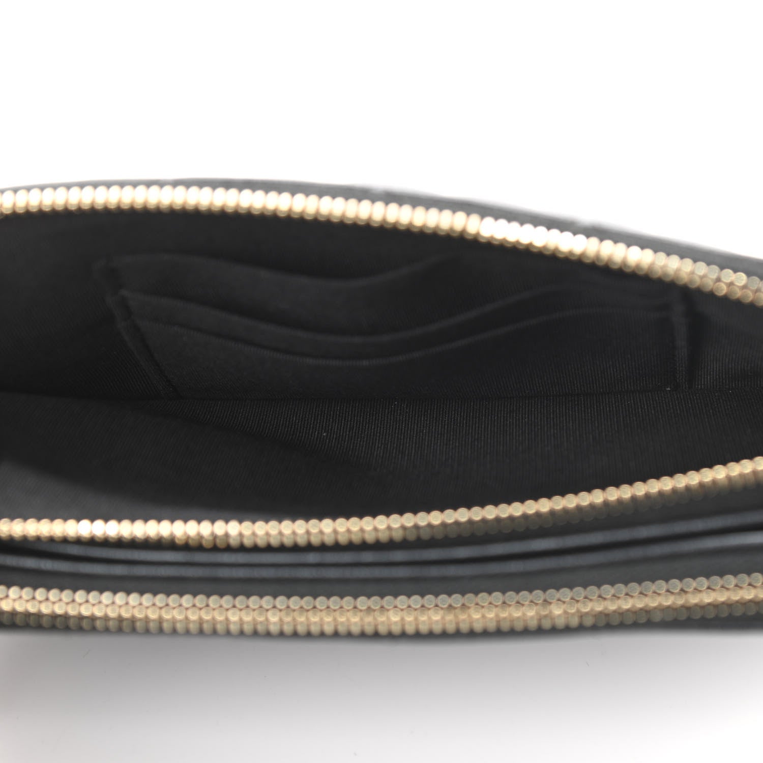Chanel Iridescent Lambskin Quilted Pearl Clutch With Chain Black 5 of 16