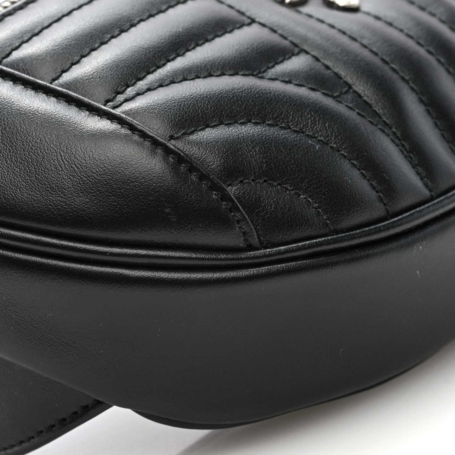 Soft Calfskin Impunture Diagramme Belt Bag Black