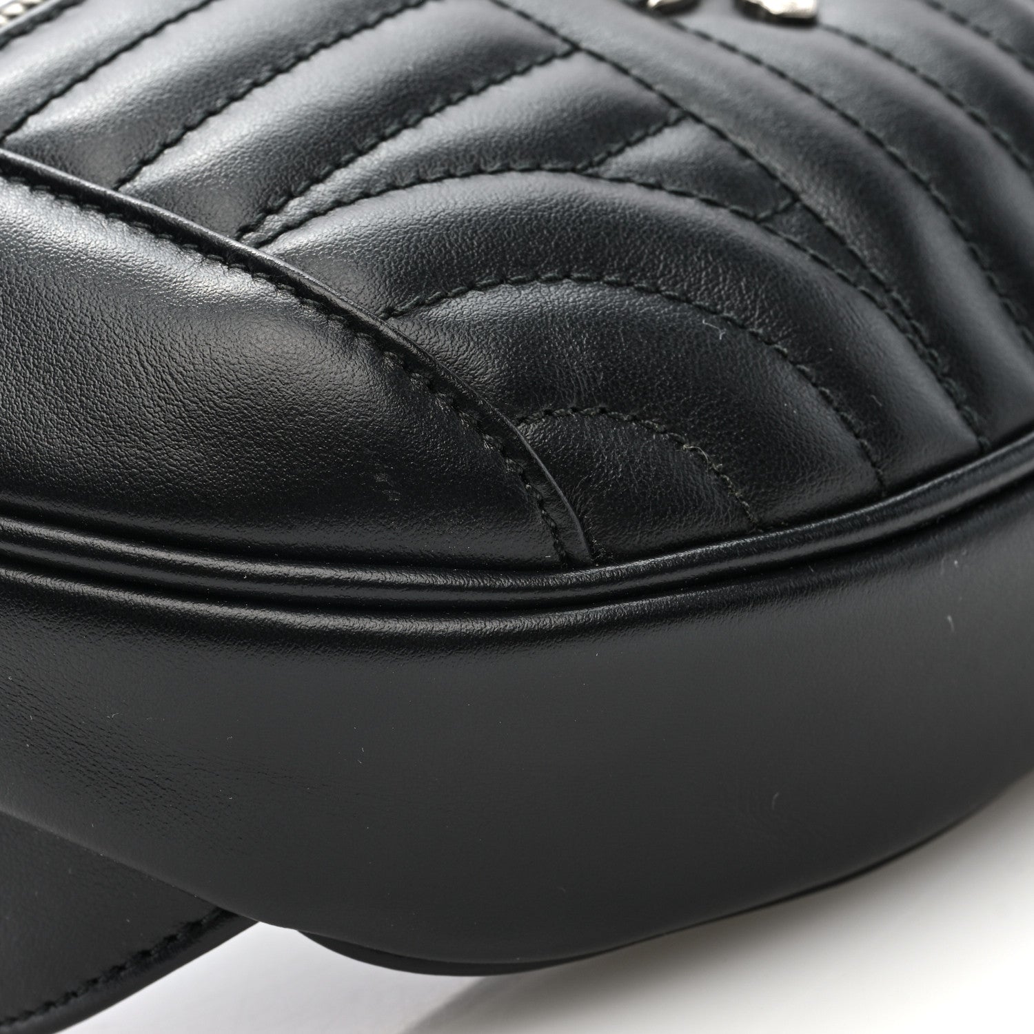 Prada Soft Calfskin Impunture Diagramme Belt Bag Black 9 of 10