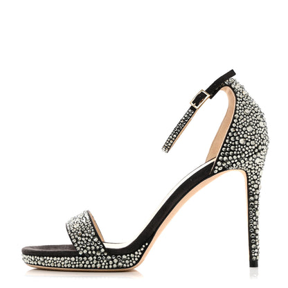Jimmy Choo Crystal Sandal Pumps 39 Silver 1 of 10