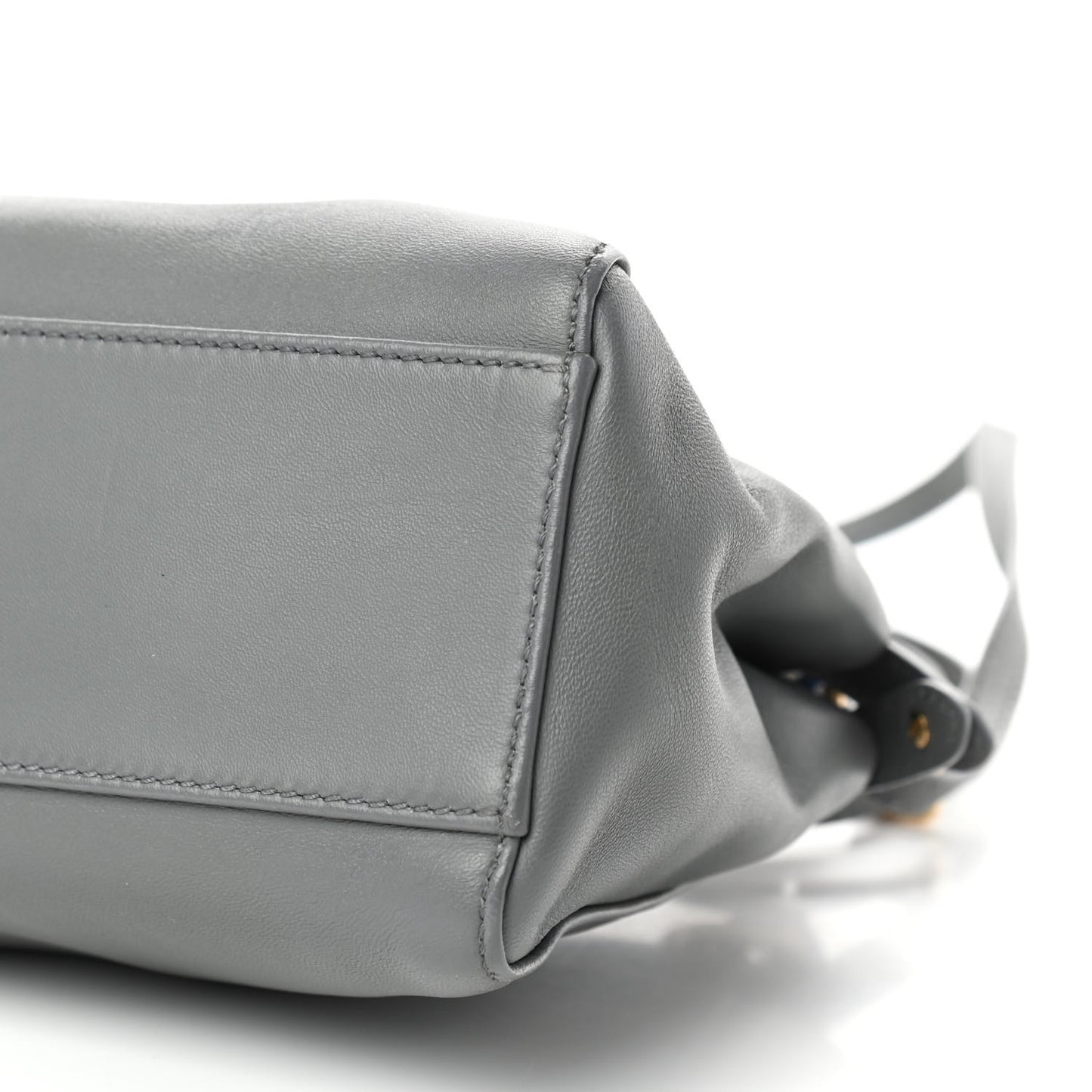 Nappa Colorblock Mini Peekaboo Iconic Satchel Grigio Chiaro Fragola Blue