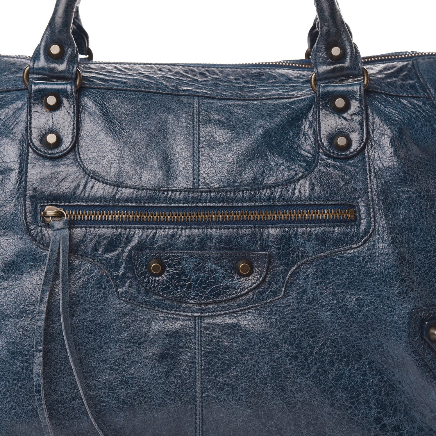 Balenciaga Agneau Classic Hardware Work Cornflower Bleu 9 of 9