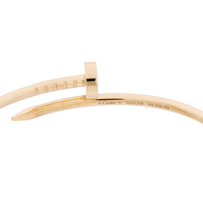 Cartier 18K Yellow Gold Small Juste Un Clou Bracelet 15 3 of 4