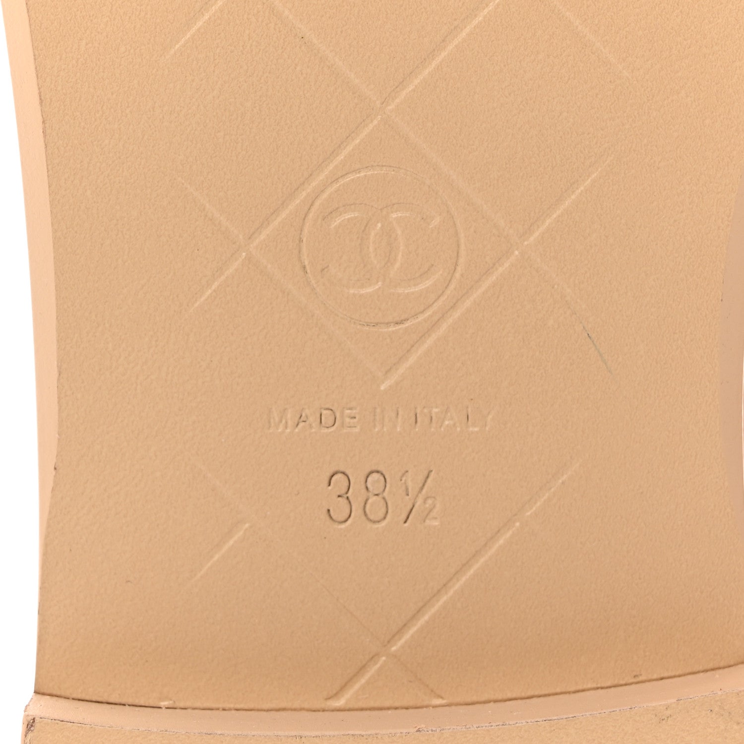 Chanel Lambskin Quilted CC Turnlock Moccasins 38.5 Beige 7 of 11