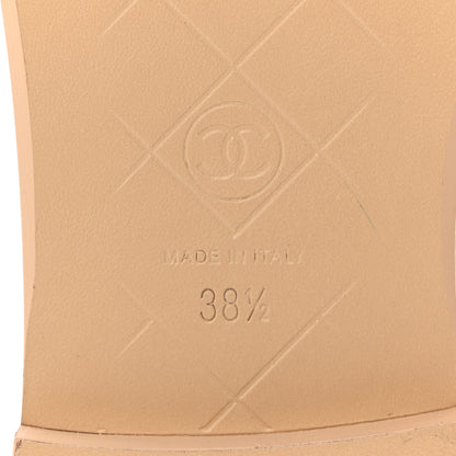 Chanel Lambskin Quilted CC Turnlock Moccasins 38.5 Beige 7 of 11
