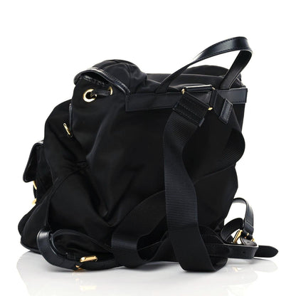 Prada Tessuto Nylon Soft Calfskin Backpack Black 3 of 9