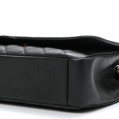 Chanel Caviar Quilted Medium CC Filigree Flap Black 10 of 11