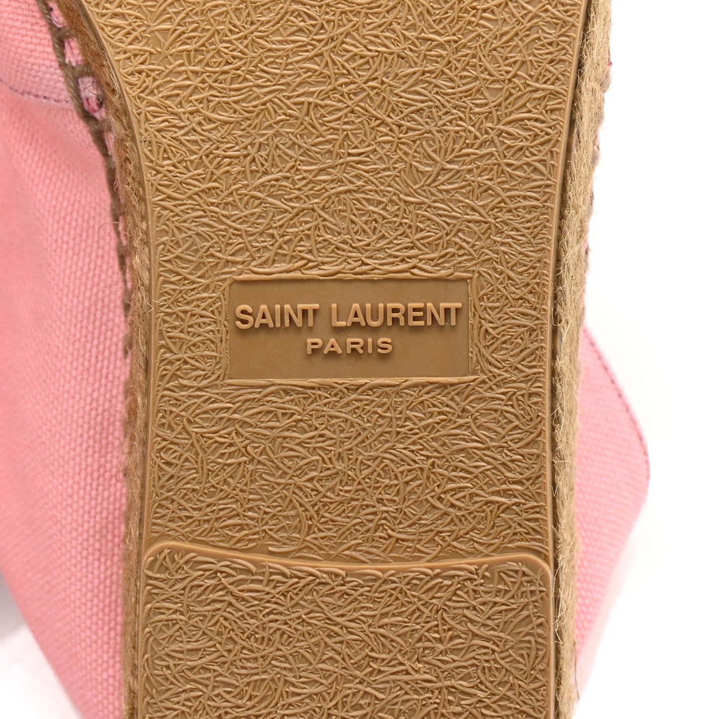 Canvas Elba Light Logo Embroidered Espadrilles 41 Pink