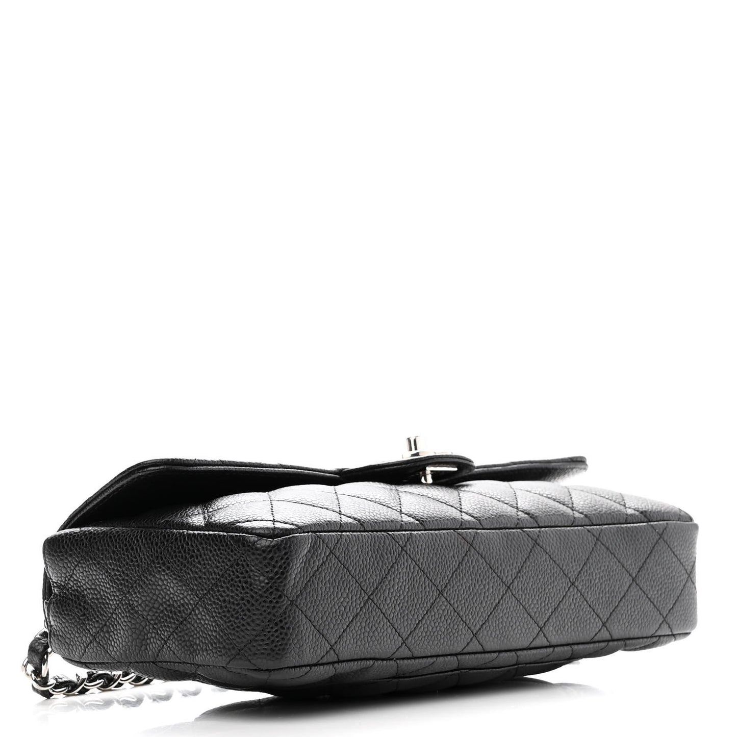 Caviar Quilted East West Flap Black