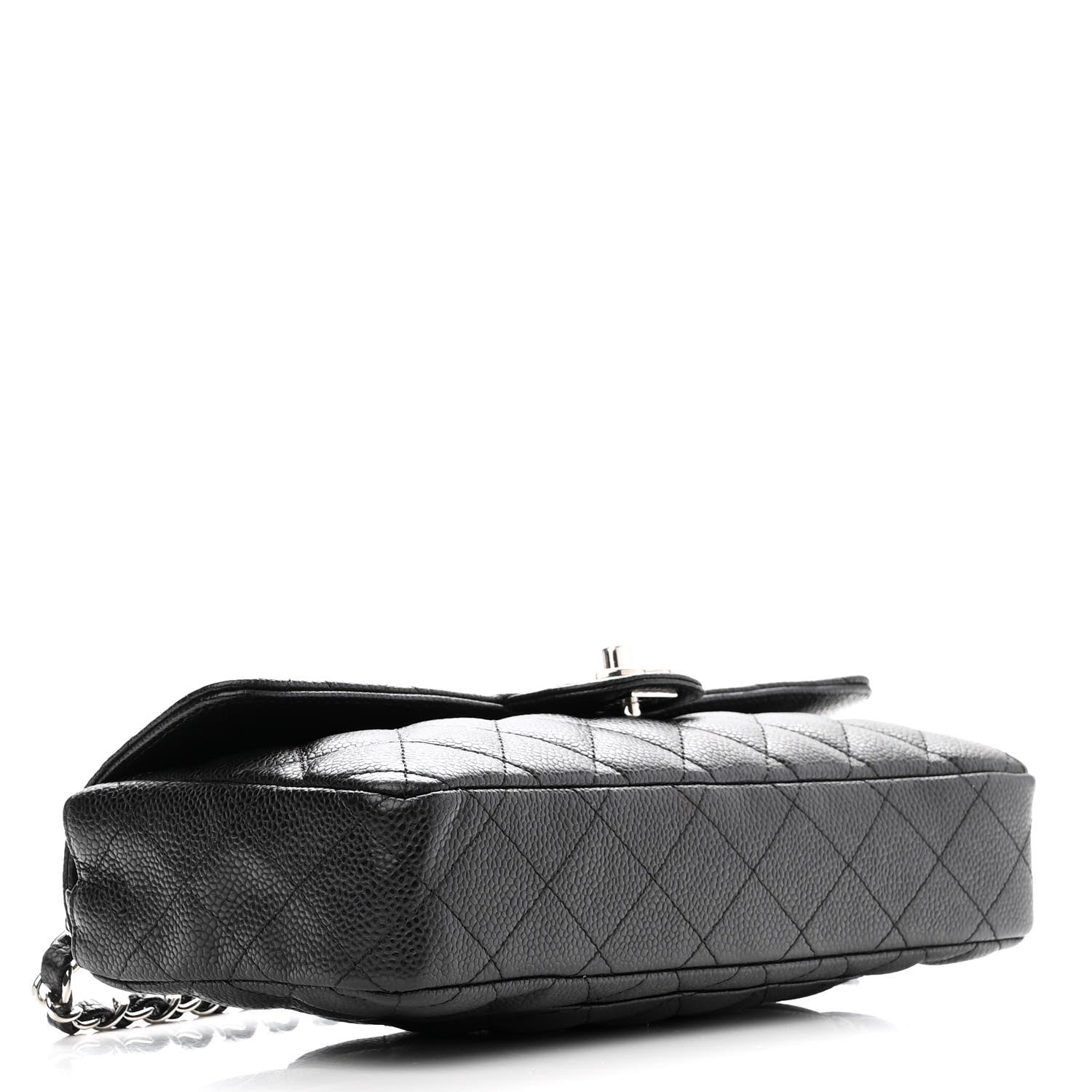 Chanel Caviar Quilted East West Flap Black 4 of 12
