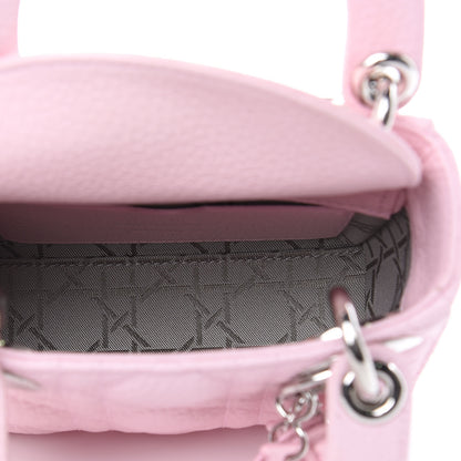 Christian Dior Grained Calfskin Cannage Nano Lady Dior Rose Clair 5 of 10