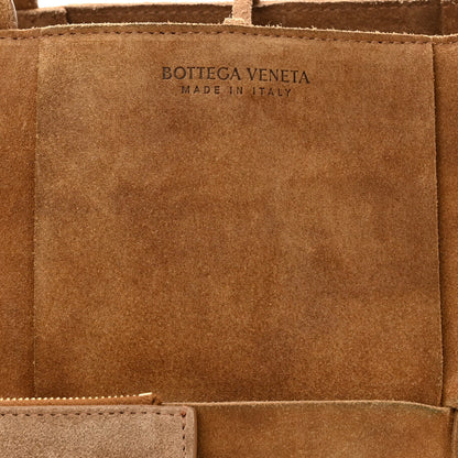 Bottega Veneta Suede Maxi Intrecciato Small Arco Tote 9 of 11