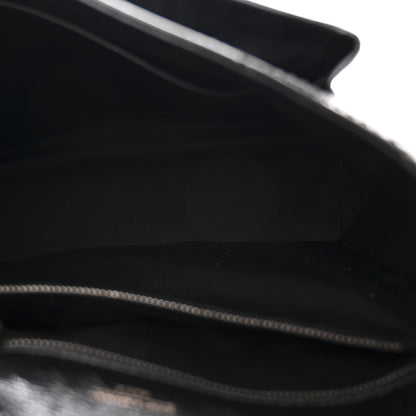 Saint Laurent Crinkled Calfskin Matelasse Monogram Medium Niki Chain Satchel Black 5 of 13