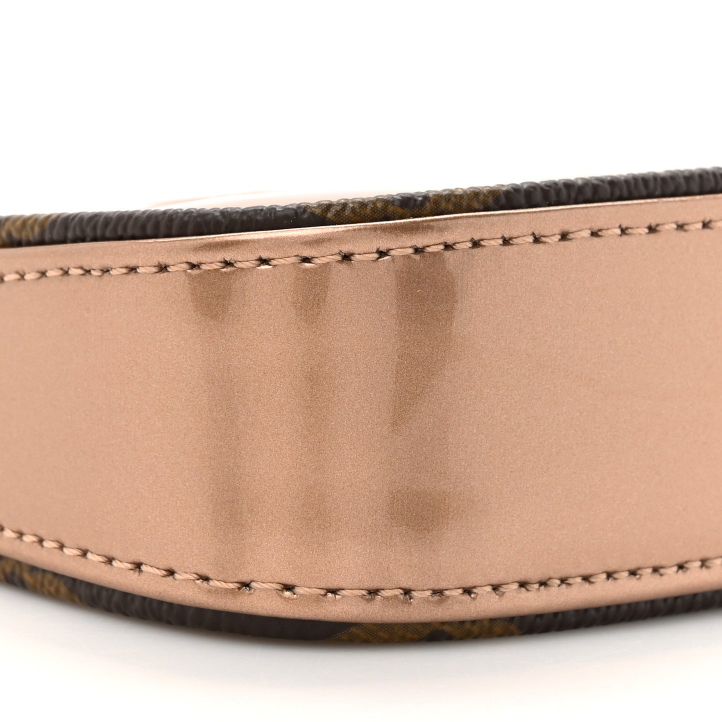 Metallic Vernis Mini Pochette Accessories Rose Gold